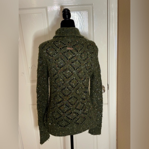 Dolce & Gabbana Women's Green Cable Knit Turtleneck Sweater Vintage Sz L Italy. - Picture 3 of 11